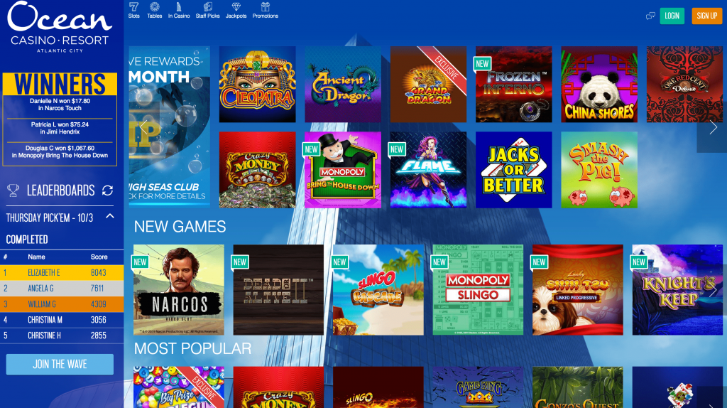 ocean online casino download