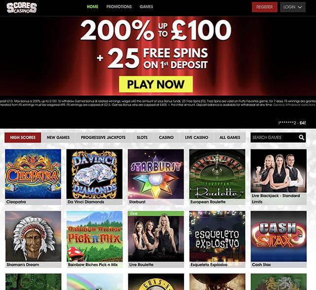 free instals Scores Casino