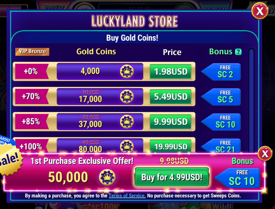 luckyland casino app login