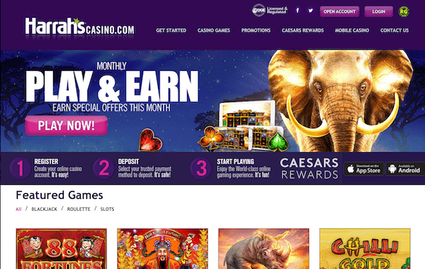 harrahs pa online casino app