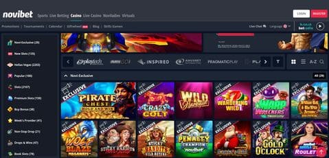Novibet Casino Screenshot 1